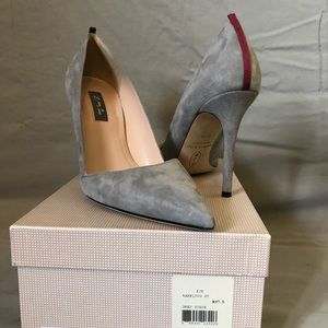 Gray Suede SJP Heel